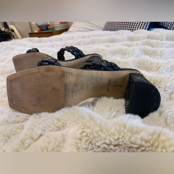 LIKE NEW!! Dolce Vita Black Braided Women's Sandals - Picture 7 of 8